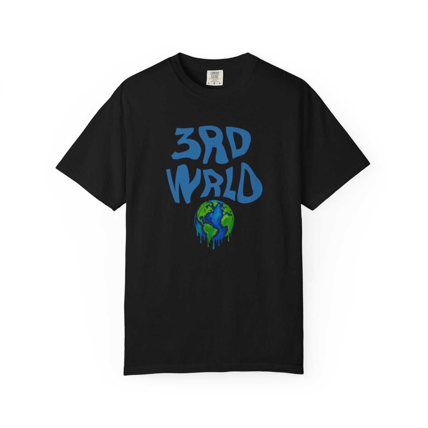 Blue Logo Unisex Garment-Dyed T-shirt