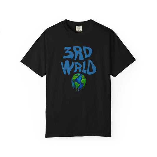 Blue Logo Unisex Garment-Dyed T-shirt