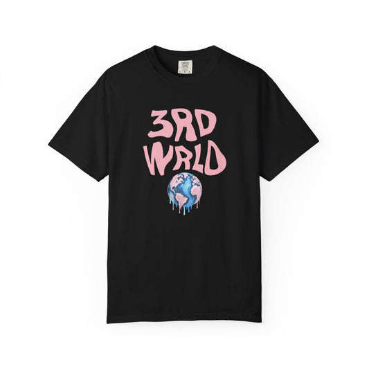Pink Logo Unisex Garment-Dyed T-shirt